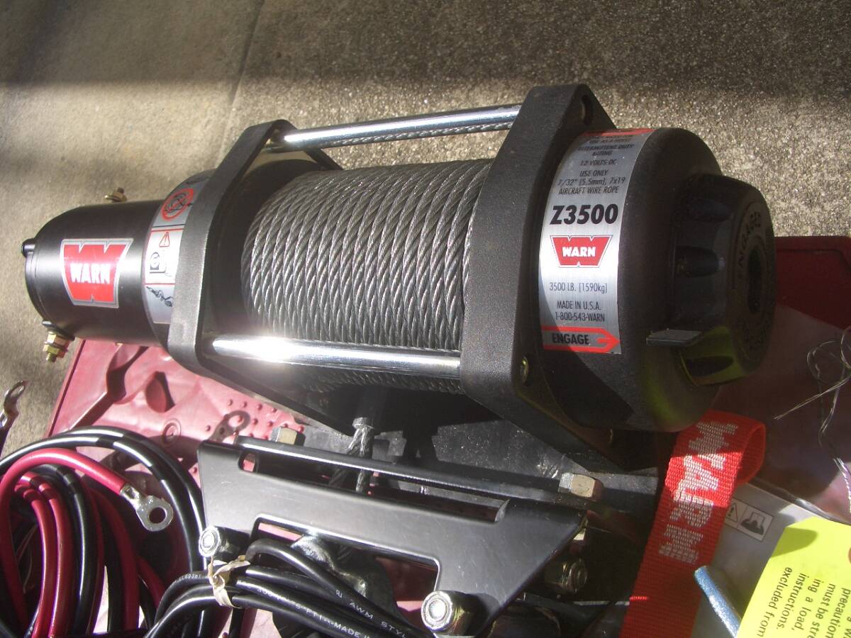  winch electric WARN Z3500 12V new goods unused goods 