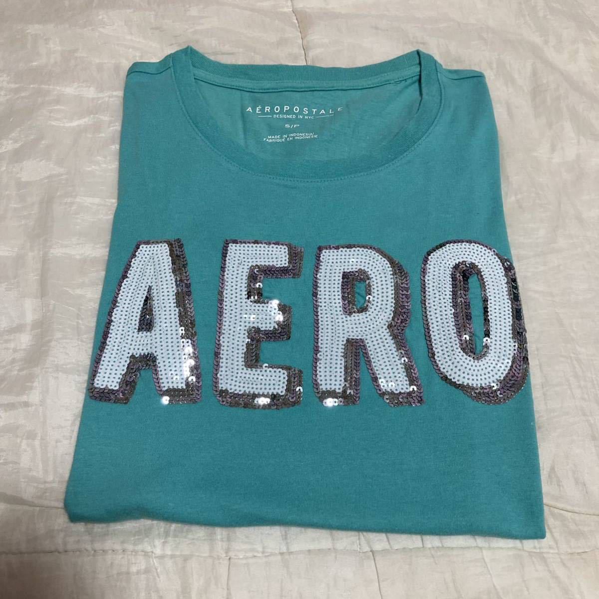  красивая вещь ☆AEROPOSTALE  футболка с коротким руковом  2... комплект   S  изумруд  зеленый  красный   красный   2шт.  комплект    обвес  ... задний  