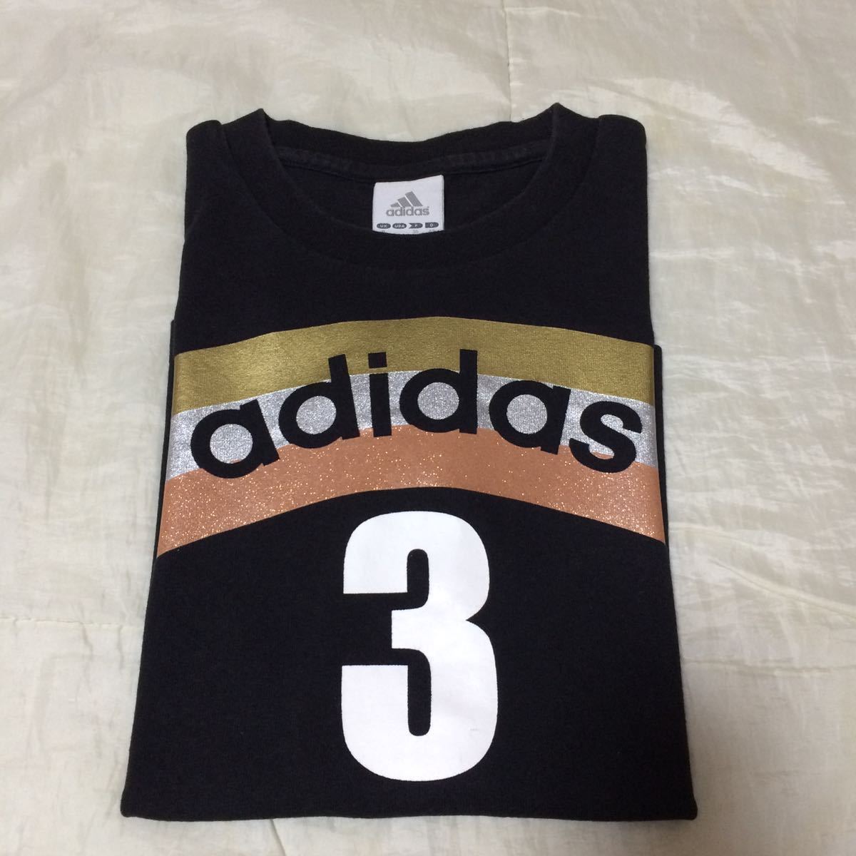 adidas☆半袖TシャツS 黒ブラック アディダス_画像2