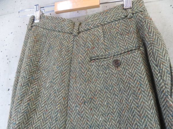 0120b19* Vintage *Ralph Lauren Ralph Lauren tweed wool wide pants 9/ bottoms / skirt / jacket / blaser / suit / old clothes 