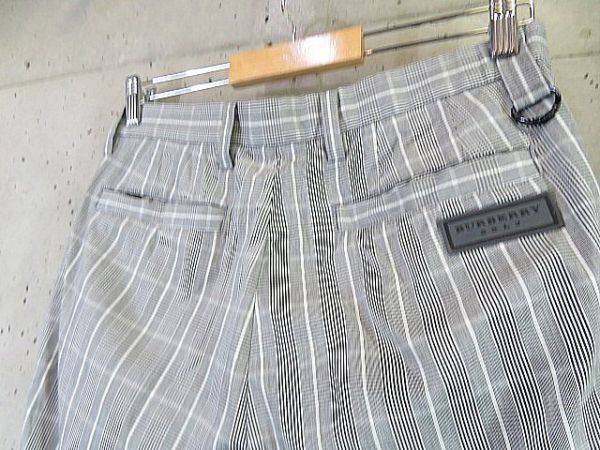 026c7◆良品です◆日本製◆79cm◆BURBERRY GOLF バーバリーゴルフ チェック柄 ストレッチ ゴルフパンツ/ボトムス/ジャケット/ポロシャツ_画像2