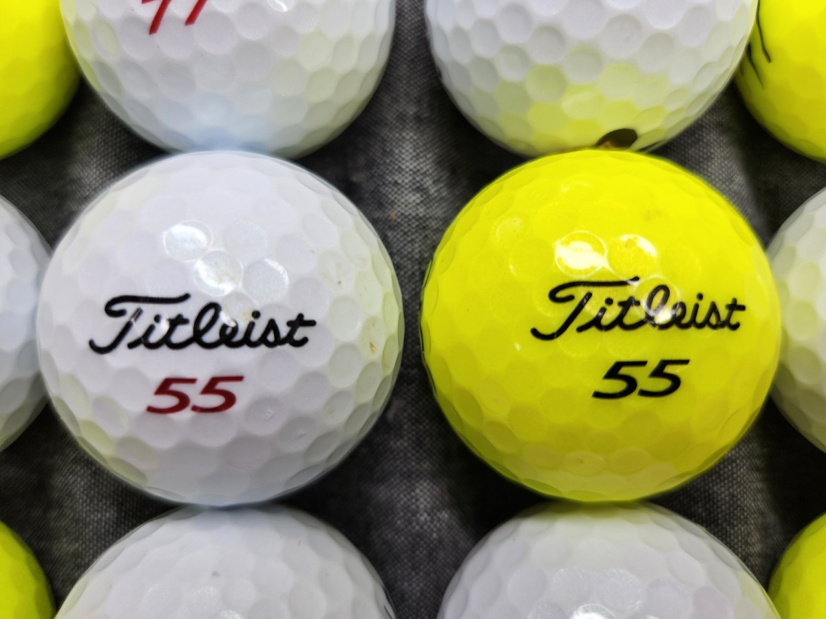 ロストボール 　Titleistタイトリスト　VG3 【年式混合】レインボーパール&イエロー　30個_画像1