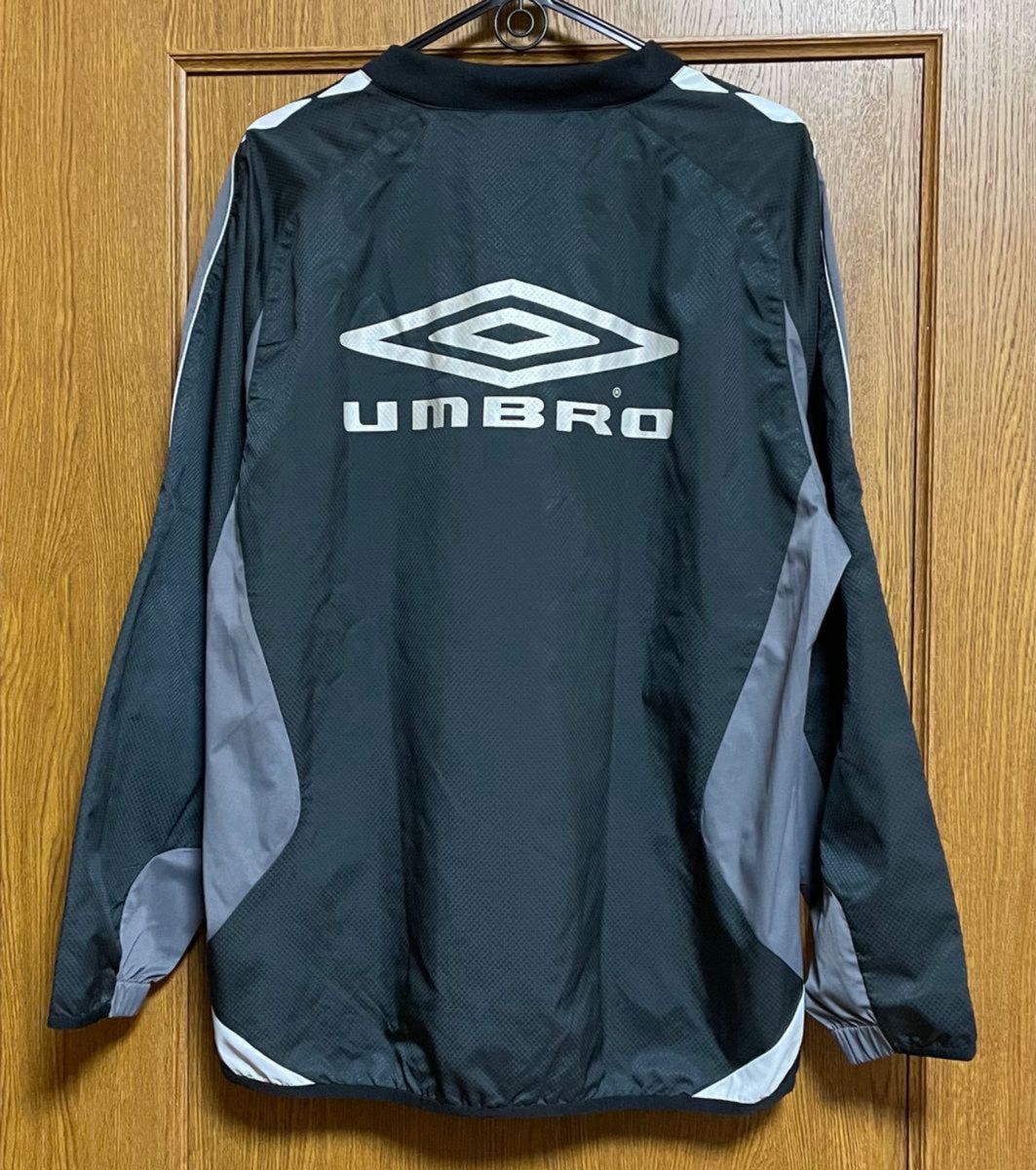 アンブロ UMBRO ピステ 上下セット シャカシャカ トレーニングウェア サッカー ブラック メンズL ※パンツに難あり