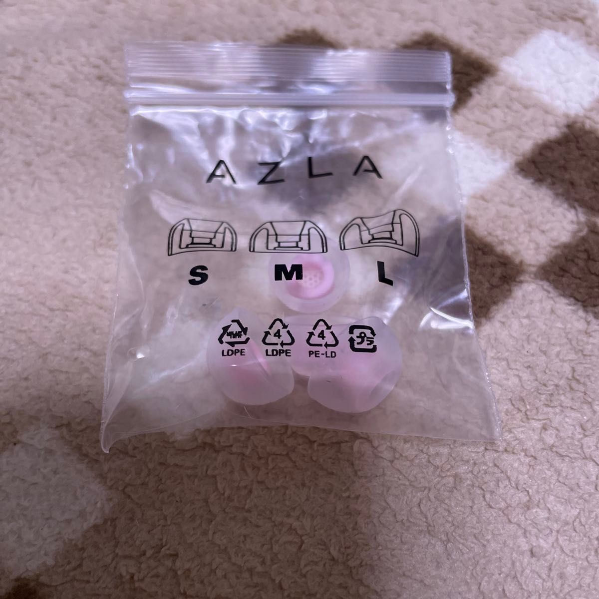 新品】AZLA SednaEarfit MAX for TWS ピンク 耳垢ガード付 S Mサイズ