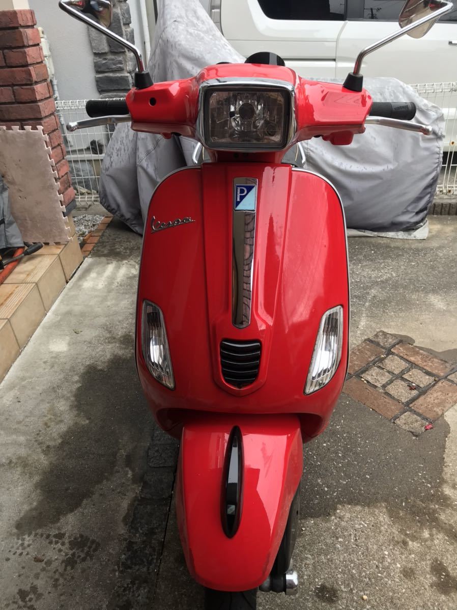 赤 ベスパ S125 キャブ車 キック付き 11500km LX125系　書類付 横浜より_画像4