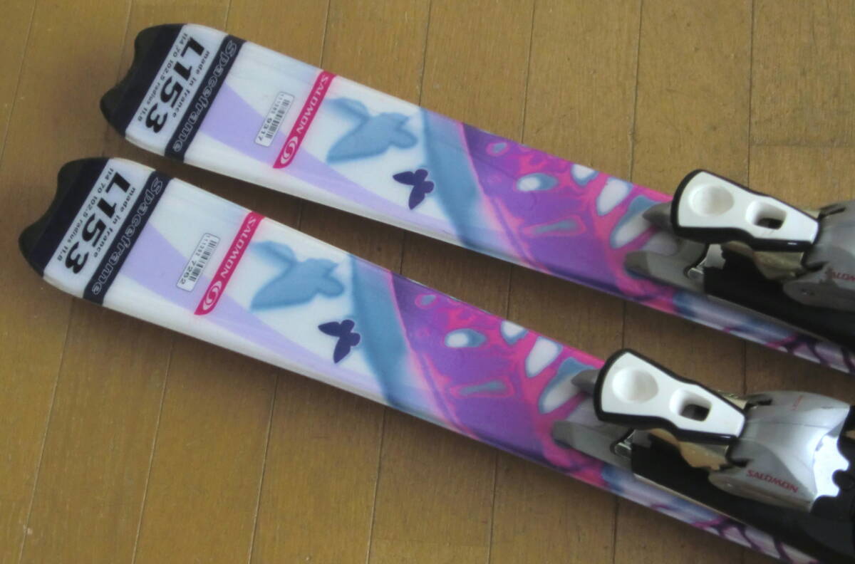 ## бесплатная доставка # быстрое решение #SALOMON+GENFACTORY# женский карвинг-лыжи 4 позиций комплект # доска 153/ обувь 25.5#WAX settled ##