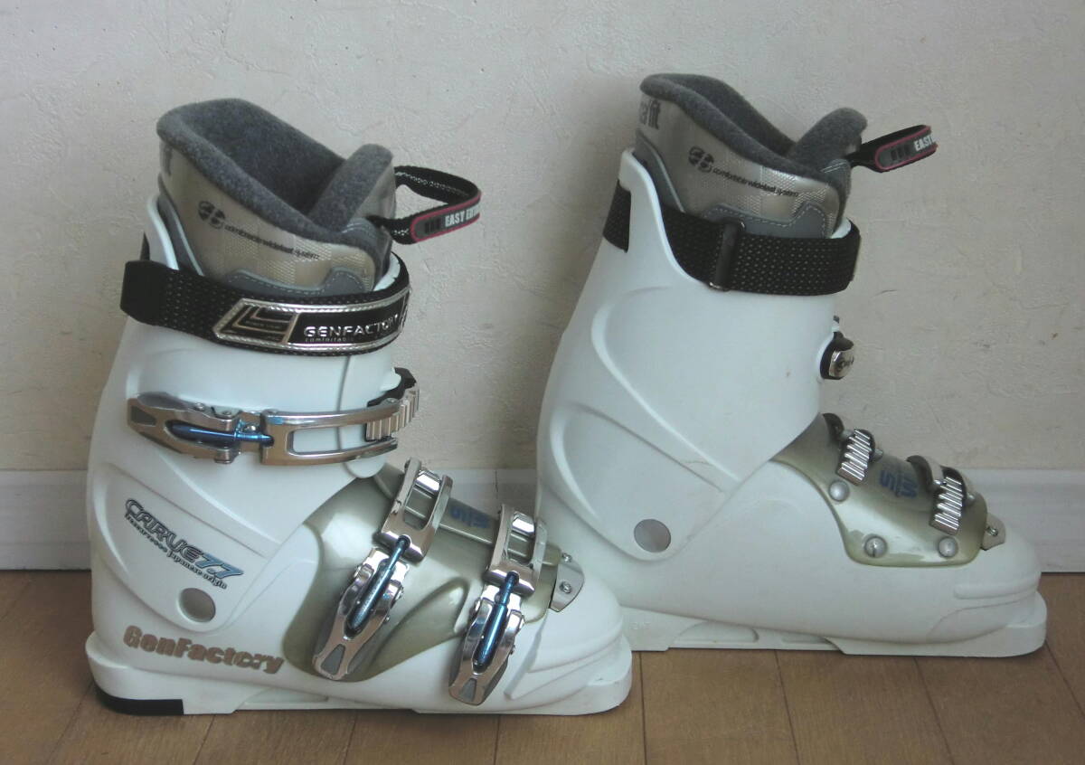 ## бесплатная доставка # быстрое решение #SALOMON+GENFACTORY# женский карвинг-лыжи 4 позиций комплект # доска 153/ обувь 25.5#WAX settled ##