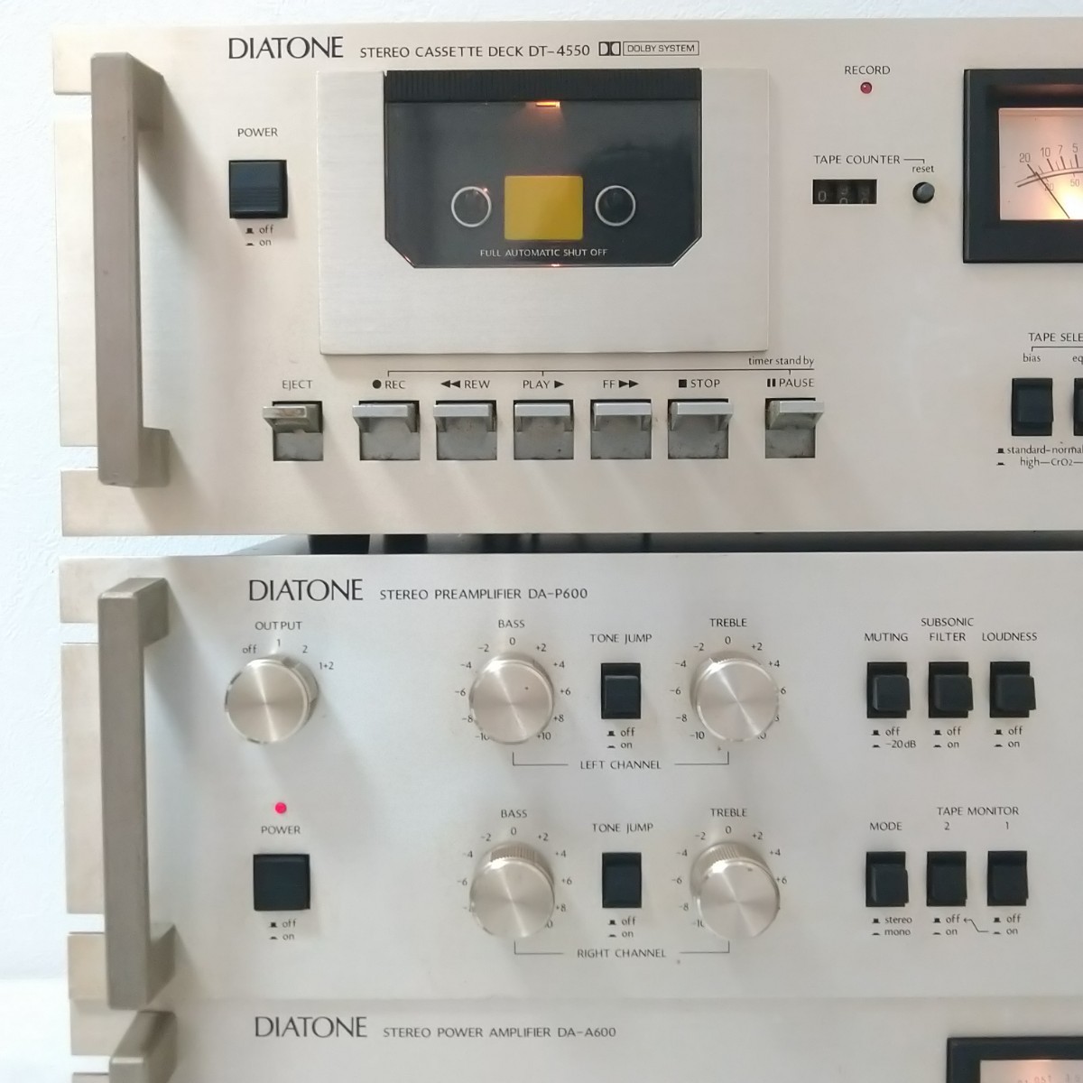 DIATONE ダイヤトーン DA-P600 DA-A600 DT-4550 オーディオセット 現状品_画像2