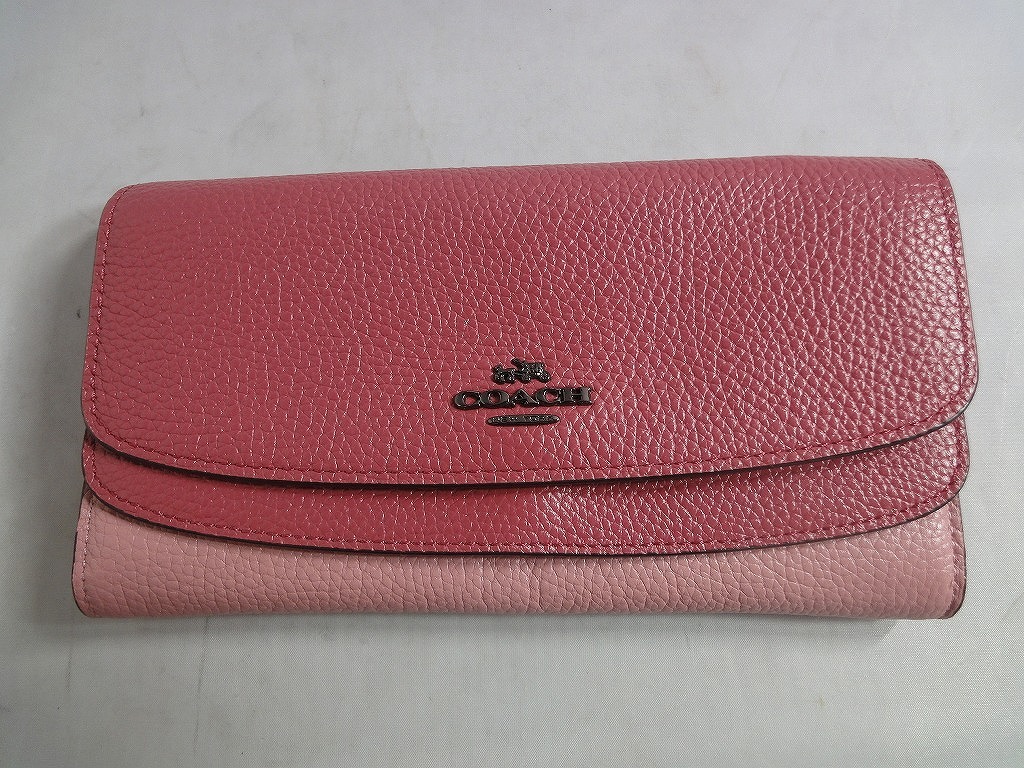 期間限定セール コーチ COACH コーチ 長財布 ピンク色 53858