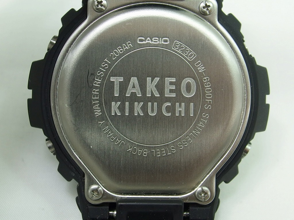 期間限定セール G-SHOCK ジーショック TAKEO KIKUCHI デジタル カレンダー 腕時計 時計 ブラック ＤＷ－６９００ＦＳ_画像5