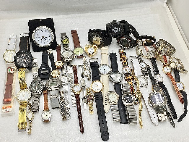 【ジャンク品】 時計 腕時計 メンズ レディース まとめ 46個セット ベルト1個付き