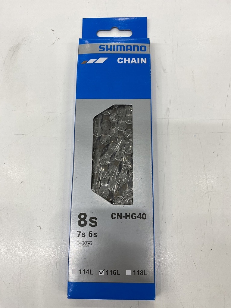 【未使用】 シマノ SHIMANO 【新品】チェーン8s 116L CN-HG40_画像1