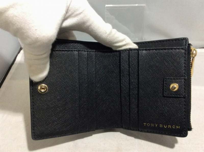 期間限定セール トリーバーチ TORY BURCH 二つ折り財布 ブラック_画像5