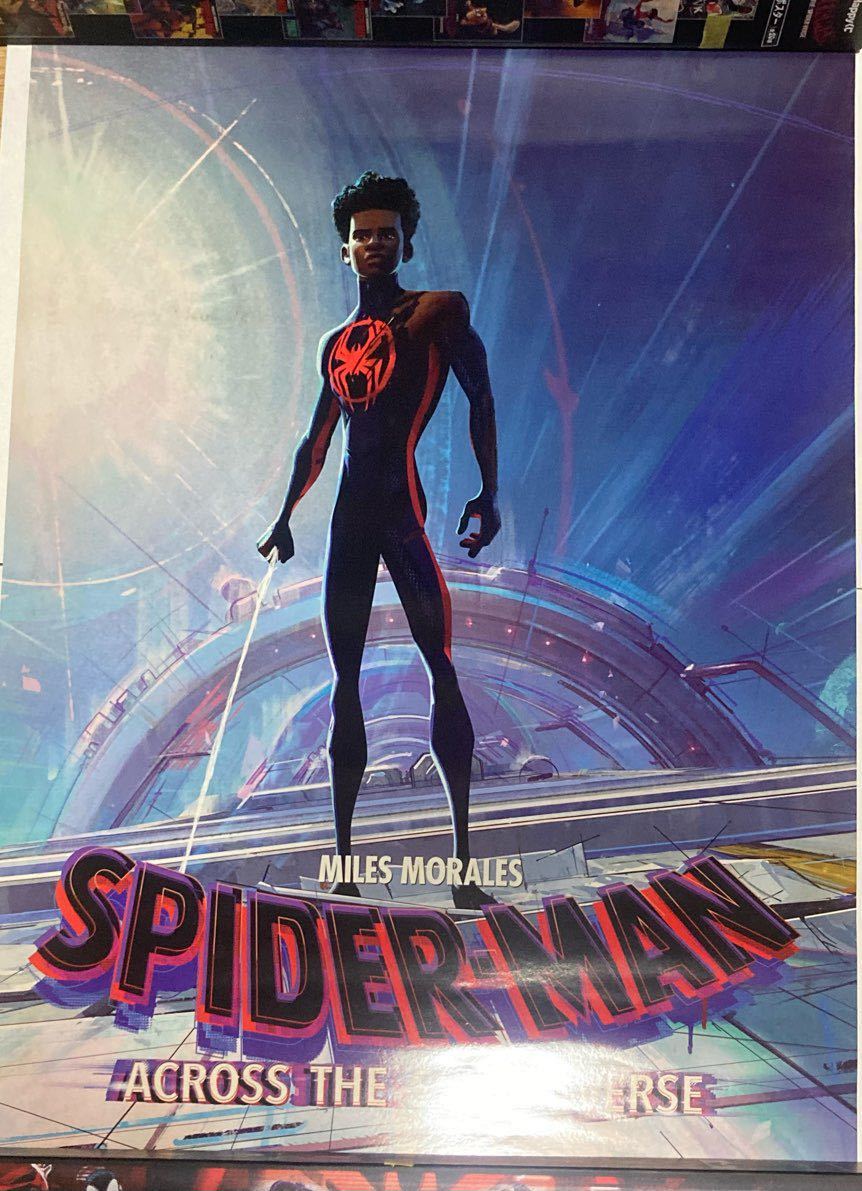 Happyくじ　スパイダーマン　ACROSS THE SPIDER-VERSE アクロス　ポスター　インディア　グウェン　パンク等　6種セット_画像3