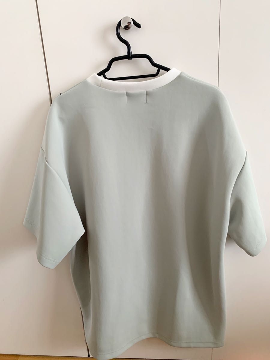 A+TOKYO ジオメトリックオーバーサイズTシャツ　パステルグリーン　1サイズ