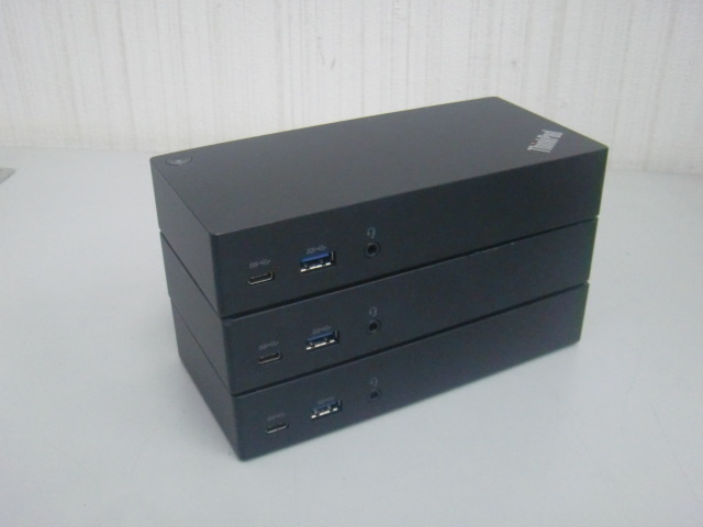 ☆3台セット！レノボ/Lenovo ThinkPad USB-C Dock DK1633！(40A9)(MID-2392)「60サイズ」☆の画像1