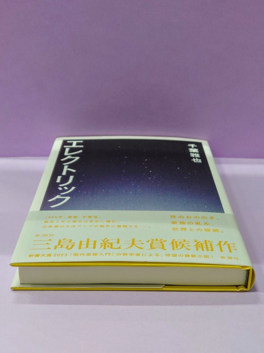 直筆サイン入り エレクトリック 千葉雅也／著