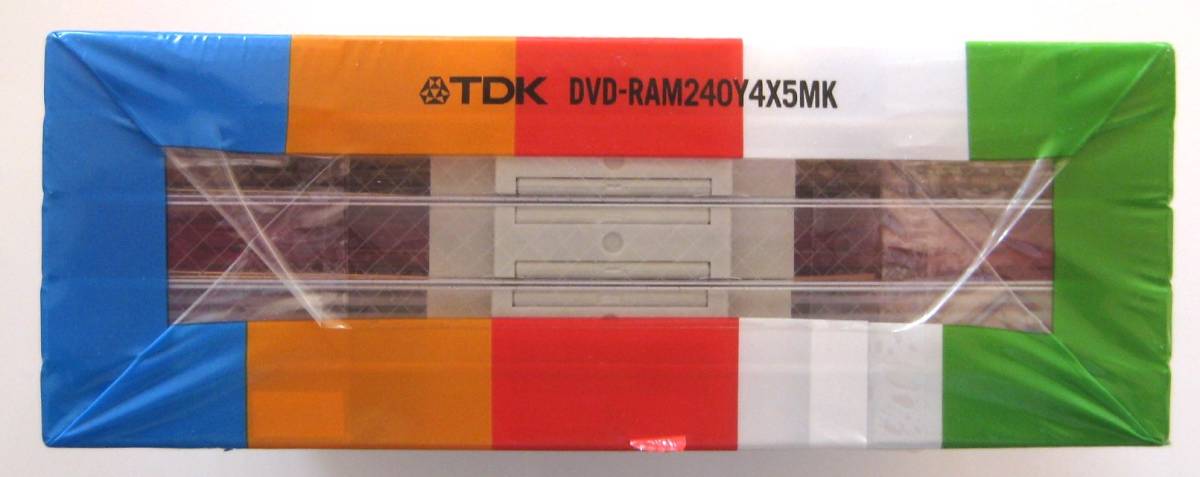 TDK DVD-RAM video recording for 2~3 speed correspondence TYPE4 cartridge specification 240 minute color Mix 5 sheets pack [DVD-RAM240Y4X5MK]