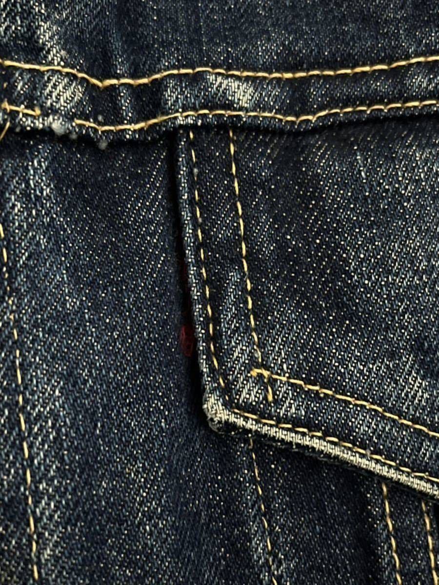 極上 60s 60’s Levi’s 557 3rd BIGE 推定サイズ42 Gジャン デニムジャケット 濃紺 実物 オリジナル（検：革 ギャラ XX 44 46 40 50 真紺_画像9