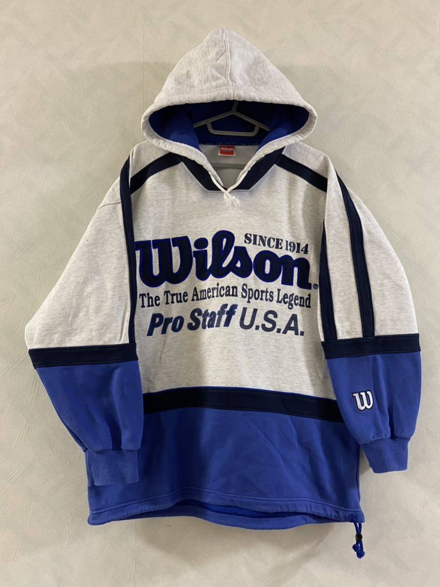 Wilson パーカー サイズL ウィルソン 古着 ヴィンテージ 90s ゆるだぼ ビッグシルエット