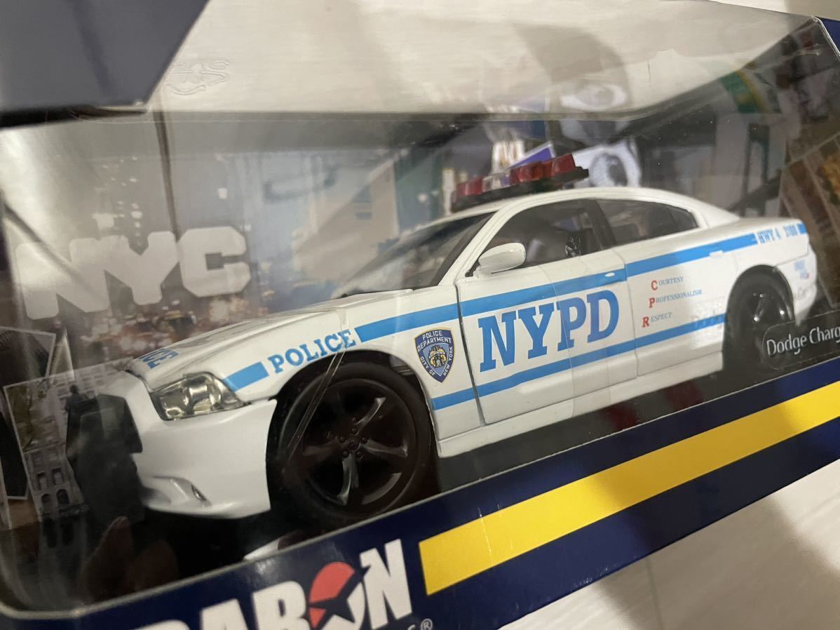 DARON ダロン 1/24 NYPD Dodge Charger ダッジチャージャー ポリスカー ミニカー RAREの画像5