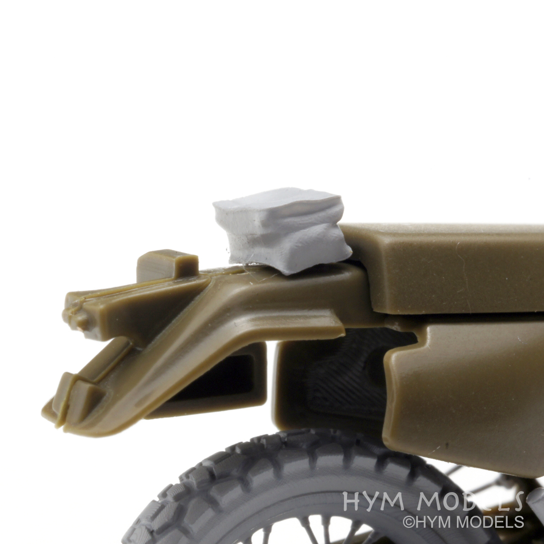 1/35　陸自オートバイ用　XLR250R改造セット（エンデューロタイヤ）　オリジナル３Dプリント