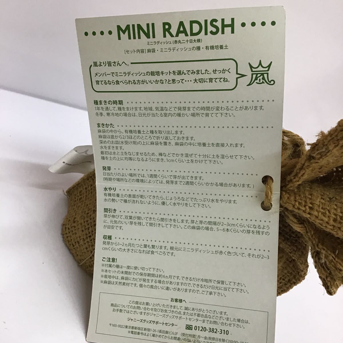ARASHI Anniversary Tour 5×10 MINI RADISH ラディッシュ ARASHIC【ジャンク】【未使用】_画像3