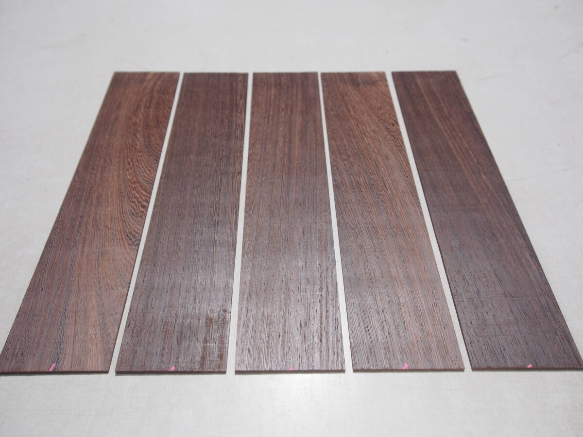 紫タガヤサンの薄板　5枚　 No.1　290×60×2ミリ_画像2
