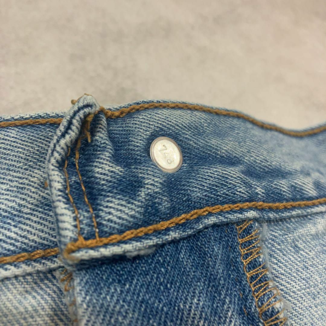 【美品】Levi's 560 W38L30 バギーデニム ライトブルー 輸入古着_画像9