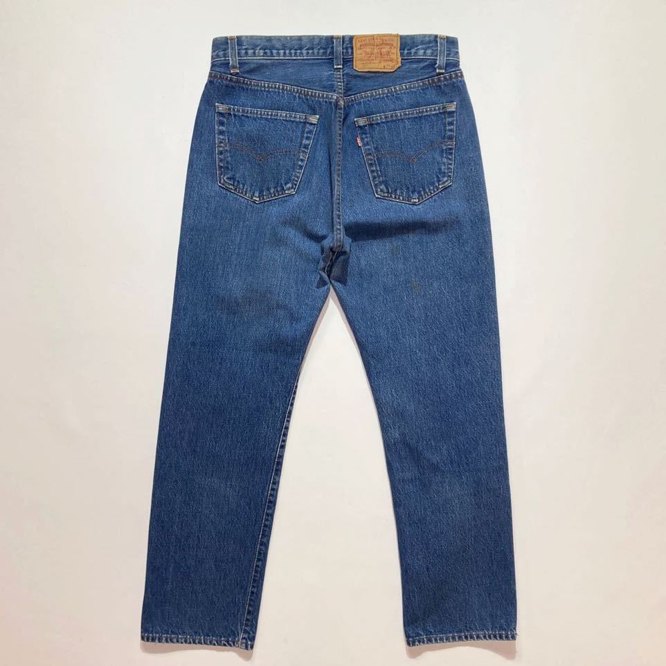 内股シングル☆良好 80s USA製 Levis 501 W35L34 ビンテージ リーバイス 501 ハチマル クロスオーバー ゴールデンサイズ_画像2