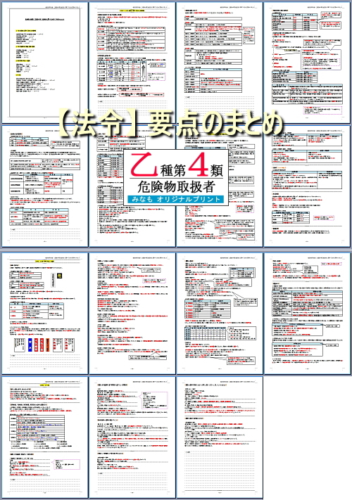 乙４【法令・物化・性消】要点のまとめ セット 危険物取扱者 乙種第四類 管理No.315695_画像4