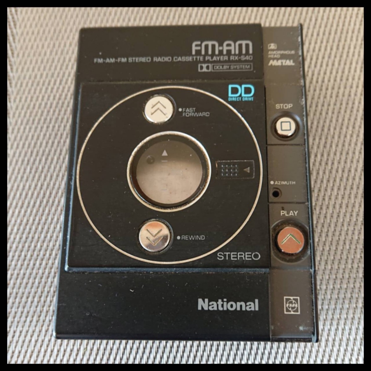 ☆National ナショナル RX-S40 STEREO DIRECT DRIVE FM-AM-FM DD カセットプレーヤー（SF）_画像1