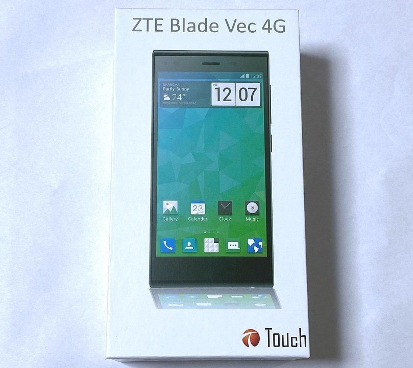 未使用品 ZTE Blade Vec 4G ブラック 5.0インチ液晶 16GB SIMフリー Androidスマートフォン LTE対応_画像1