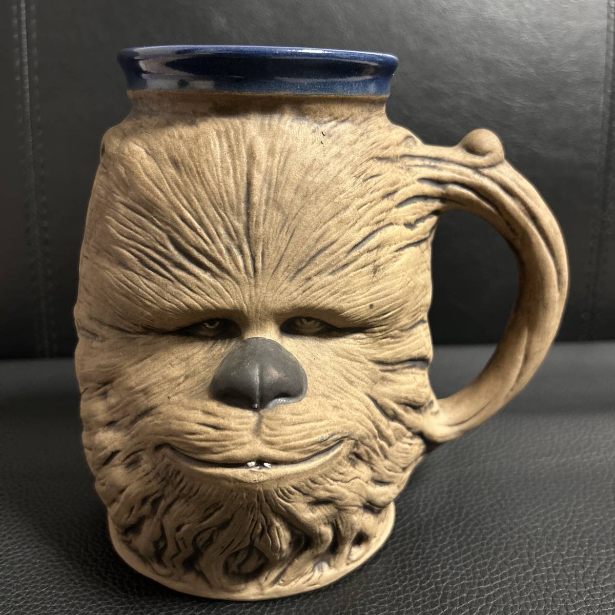  ultra rare / beautiful goods * Star Wars / Chewbacca extra-large mug 1977 year made. Vintage *