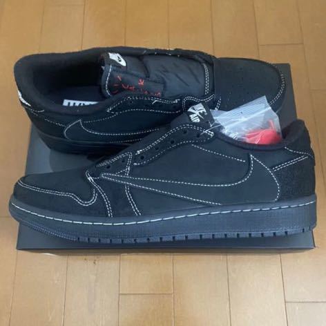 即決 NIKE AIR JORDAN 1 low OG travis scott Black Phantom US10 28.0cm 国内正規 ナイキ エア ジョーダン トラヴィススコット 黒 