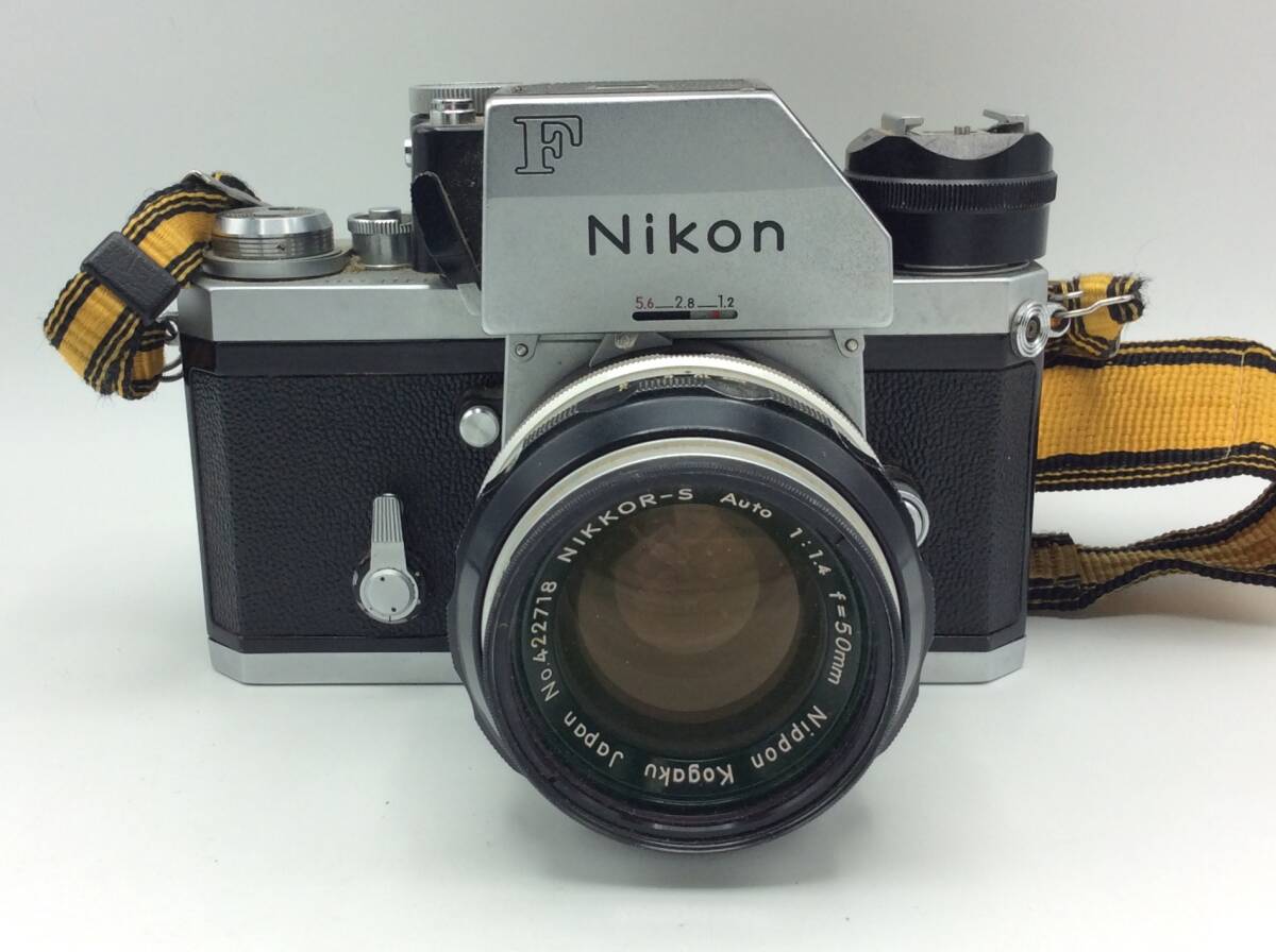 GG53☆＜動作/精度不明＞カメラ Nikon F /NIKKOR-S Auto 1:1.4 f=50㎜ 現状品 ジャンク 中古 ☆_画像1