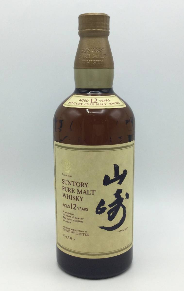 GG8☆［東京都内限定発送］未開栓 SUNTORY サントリー 山崎 12年 ピュアモルト ウイスキー 750ml 43％ 国産 古酒 ☆_画像2