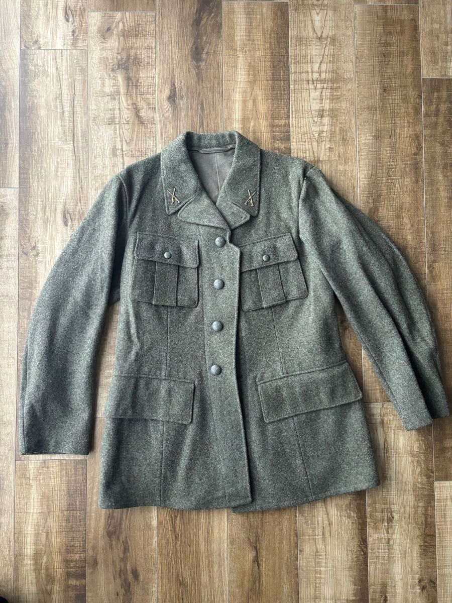 40s 50s スウェーデン軍 M39 ウールジャケット 軍物 古着 ビンテージ 希少】40s 50s スウェーデン軍 M39型ウールジャケット