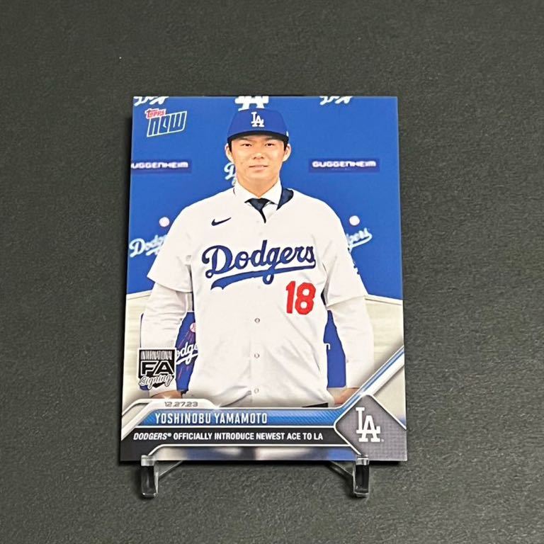 【新品スリーブ&ローダー入り】初ドジャースカード 山本由伸 2023 Topps now Yoshinobu Yamamoto OS-25_画像2