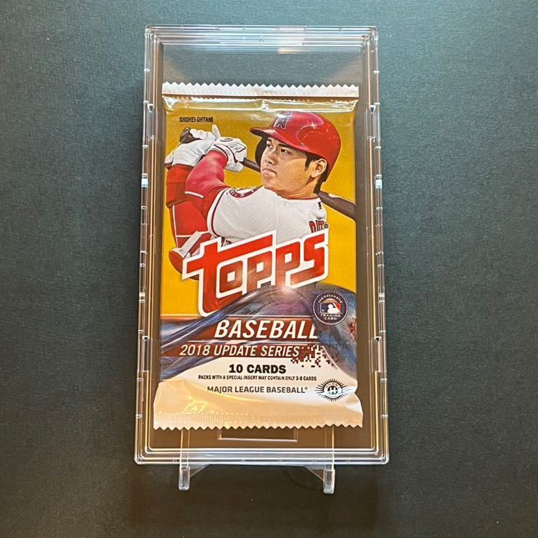 【新品未開封&ケース付】Topps Baseball 2018 Update Series Hobby box 1パック 大谷翔平パッケージの画像1