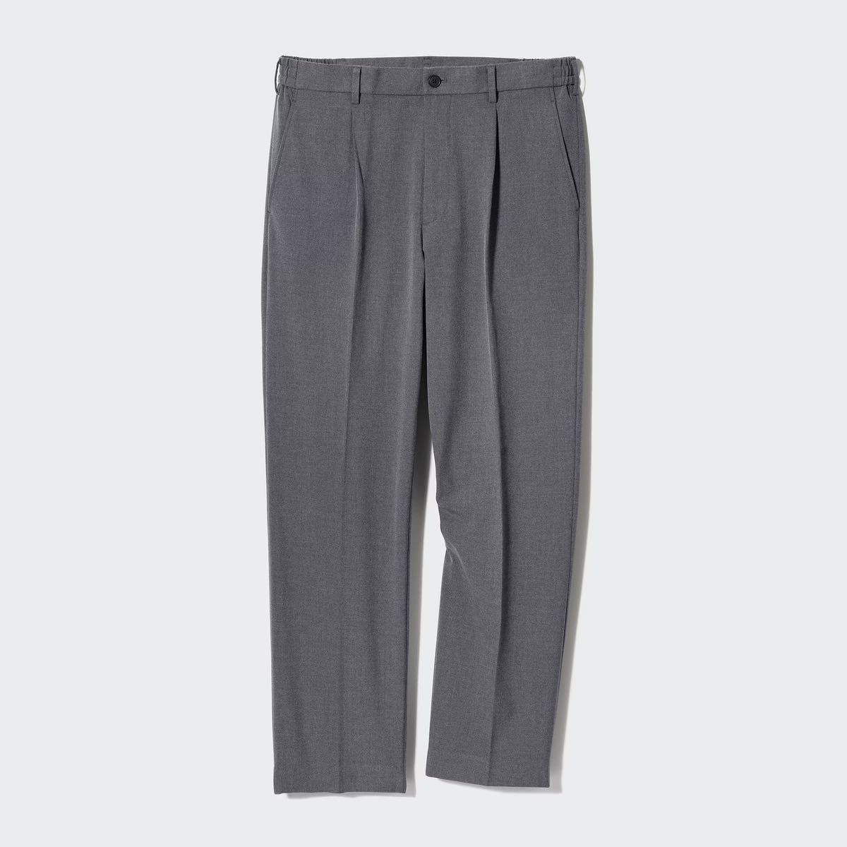 Yahoo!オークション - UNIQLO ユニクロ タックワイドパンツ グレー Yahoo!オークション - UNIQLO ユニクロ タックワイドパンツ グレー
