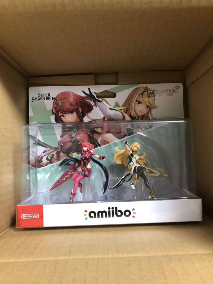 【未開封】amiibo ダブルセット［ホムラ／ヒカリ］（大乱闘スマッシュブラザーズシリーズ）_画像1