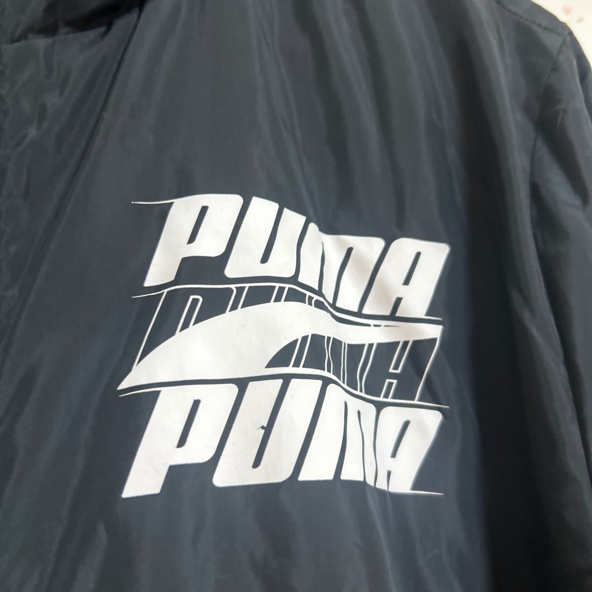 PUMA プーマ ウインドブレーカー ナイロンジャケット ブラック Lサイズ_画像3