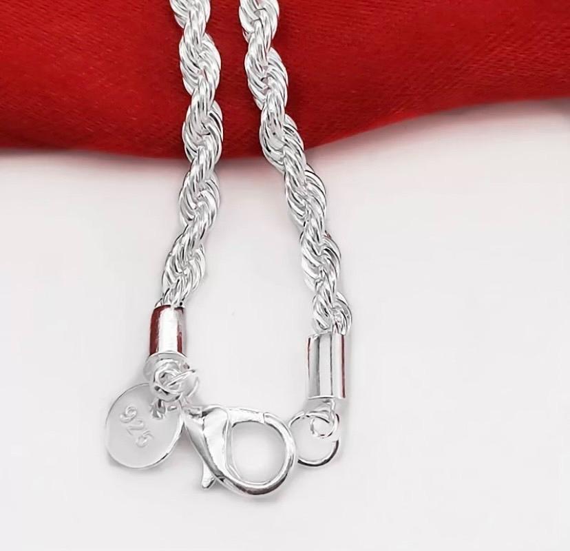 753* new goods unused * lady's silver twist bracele s925 bangle Street lock jewelry accessory wedding stylish 