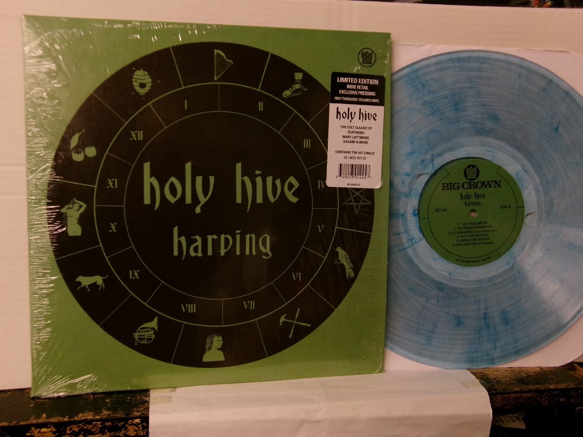 ▲12インチ HOLY HIVE / HARPING 輸入盤 BIG CROWN BC-144-EP-C2 クリア・ヴァイナル INDIE FOLK SOUL ◇r60224の画像1