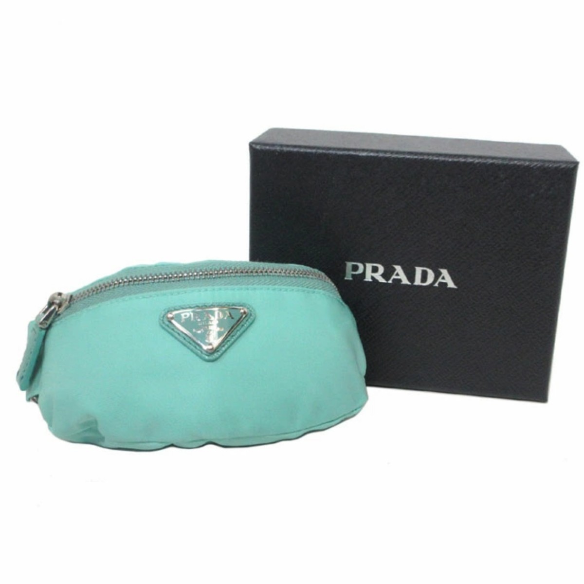 プラダ PRADA ロゴ リストポーチ リストバッグ 1TT095 D02 F0194 TESSUTO TRAVEL / GIADA (ライトブルー系) アウトレット レディース_画像3