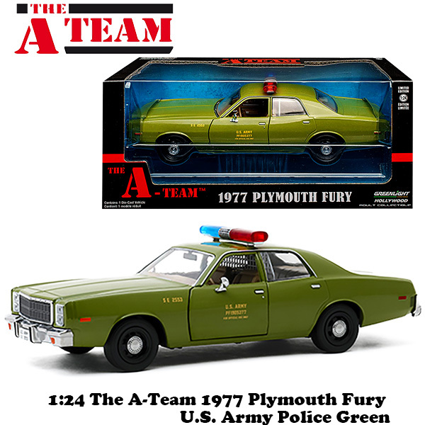 1:24 THE A-TEAM 1977 PLYMOUTH FURY U.S. ARMY POLICE【特攻野郎Aチーム ミニカー】 - 乗用車 1:24 THE A-TEAM 1977 PLYMOUTH FURY U.S. ARMY POLICE【特攻野郎Aチーム ミニカー】 - 乗用車