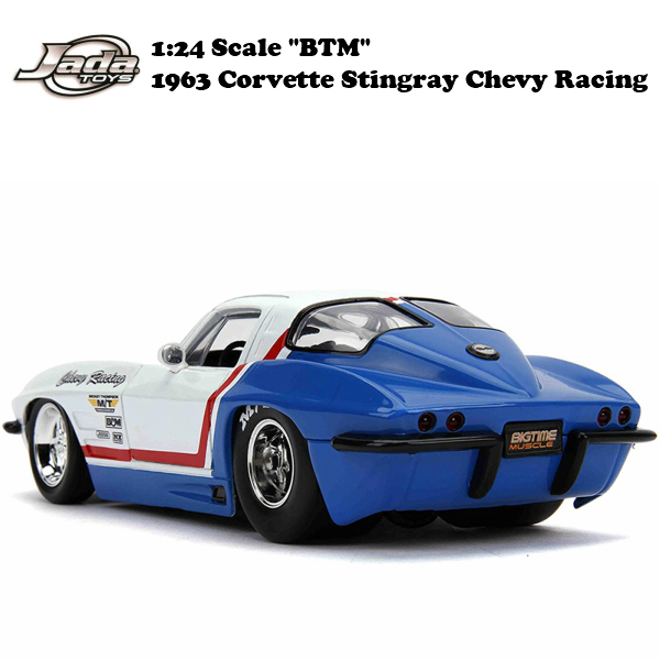 JADATOYS 1/24 BTM 1963 Corvette Stingray Chevy Racing ミニカー_画像6