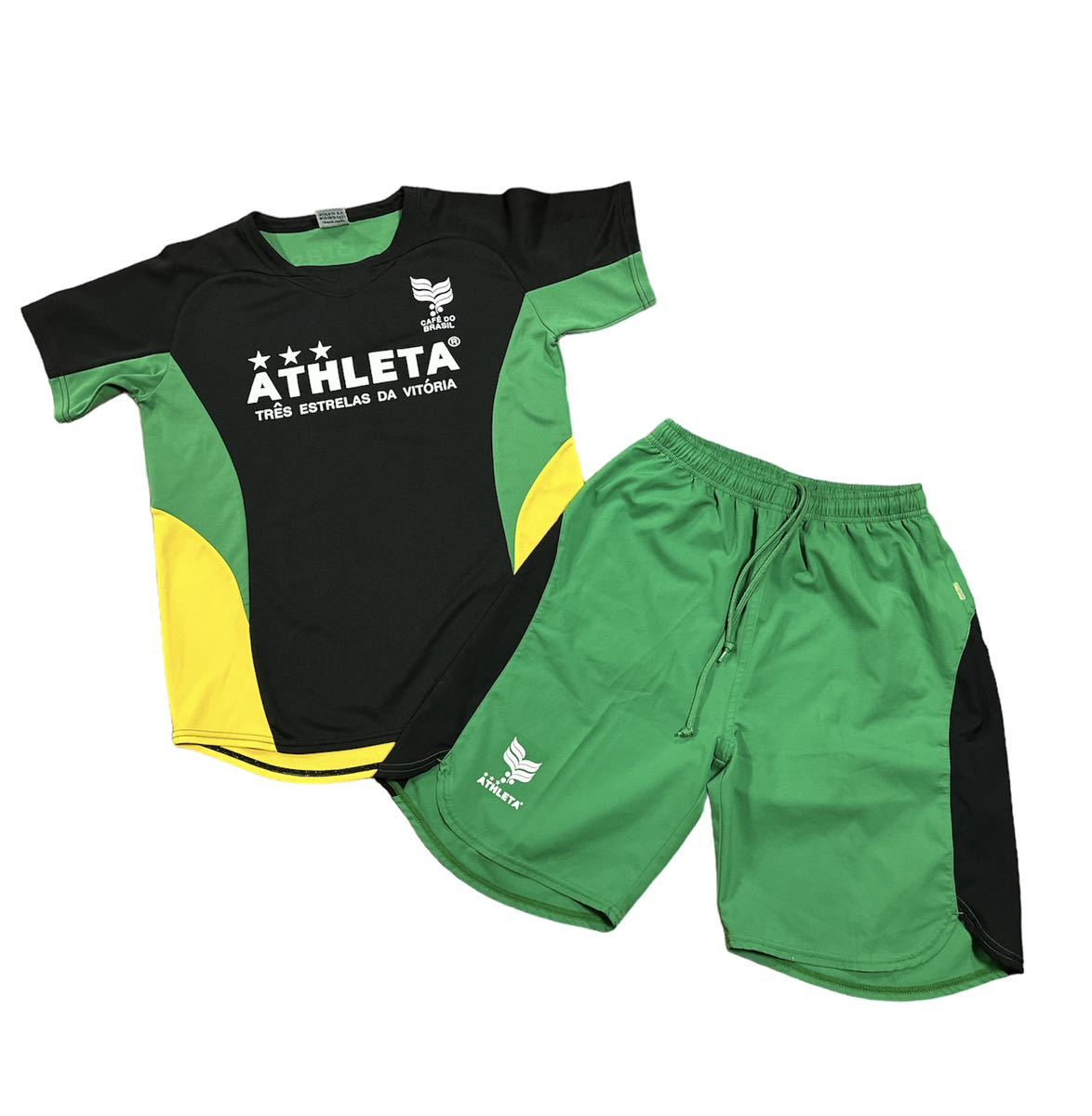 ATHLETAa attrition ta short sleeves T-shirt top and bottom set 160pi stereo practice put on shorts setup soccer futsal Junior sport basketball 