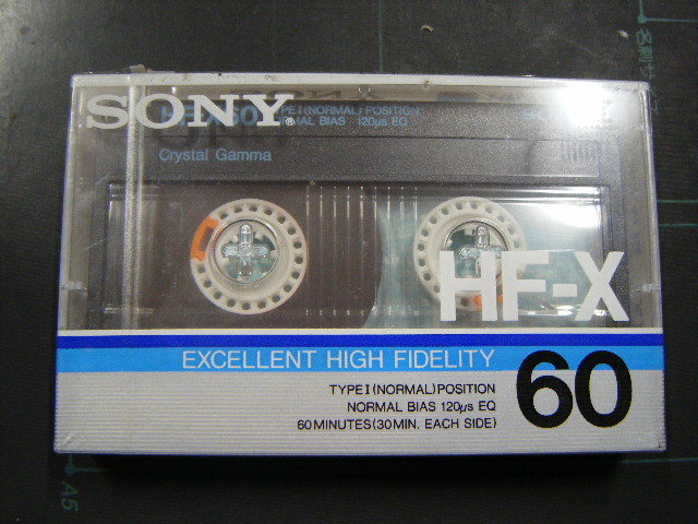 未開封　昭和レトロ　SONY ソニー カセットテープ HF-X60 ノーマルポジション 当時物_画像1
